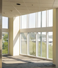 Fireproof tempered transparent glass insect proof ventilated flat opening bedroom aluminum alloy integrated screen window