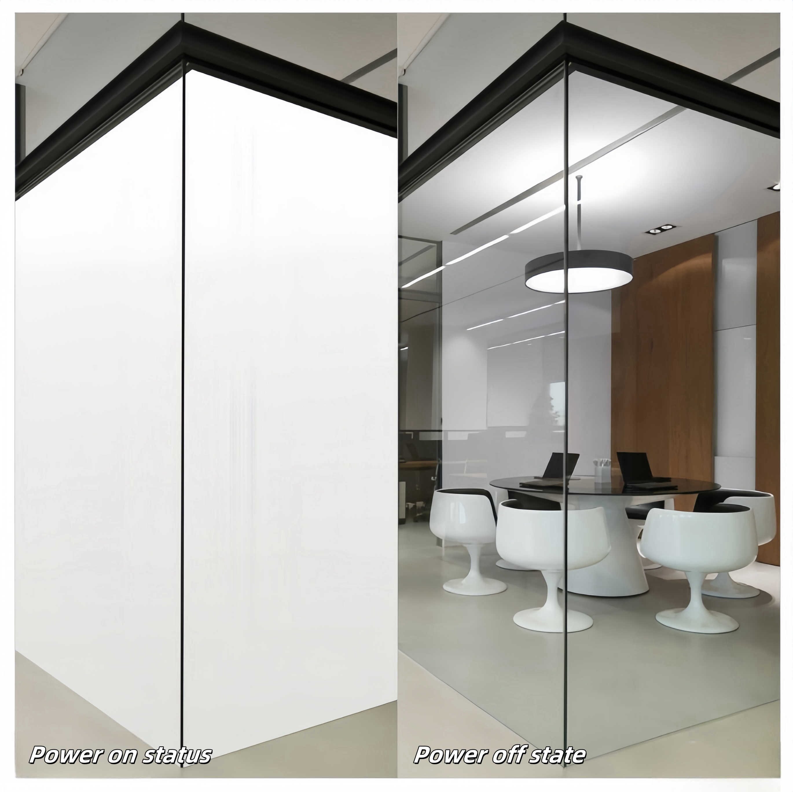 Adjustable tempered glass, dimming and switchable glass