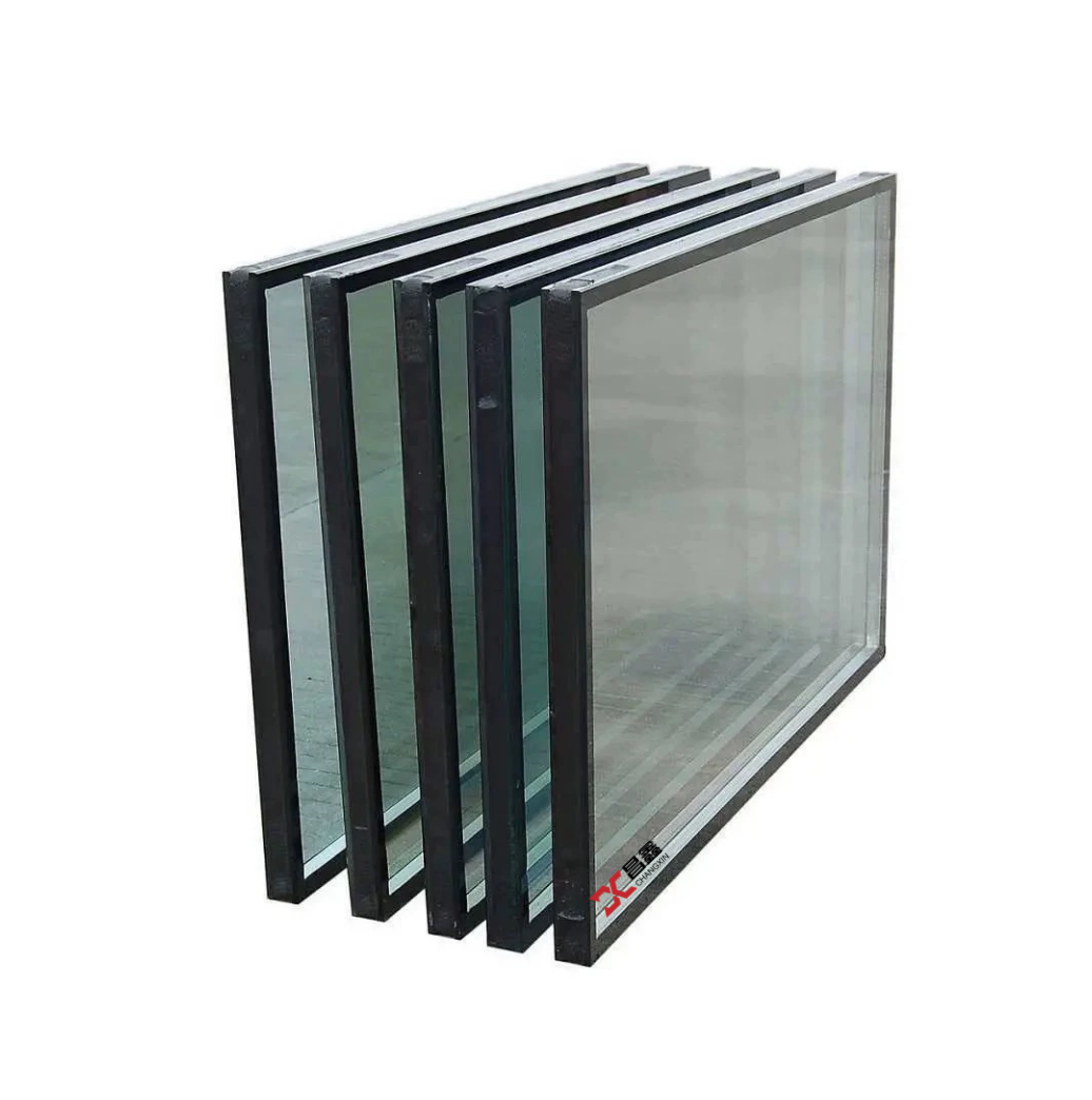 High strength double-layer hollow fireproof glass