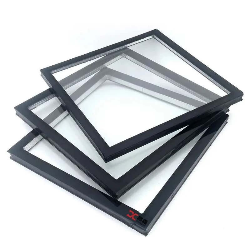 High strength double-layer hollow fireproof glass