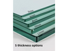 Single piece fireproof glass