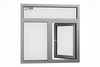 Insulated Toughened Fire-resistant Glass Aluminum Fire-resistant Window with Wire Clip Resistant To Hurricane Impact