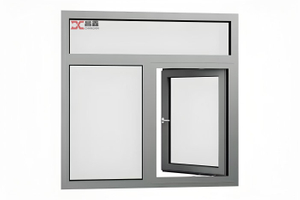Insulated Toughened Fire-resistant Glass Aluminum Fire-resistant Window with Wire Clip Resistant To Hurricane Impact