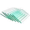 Single piece fireproof glass