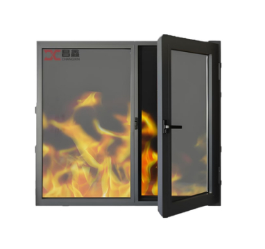 Escape PVC Fire Protection System Steel Flat Sliding Fire-resistant Glass Windows