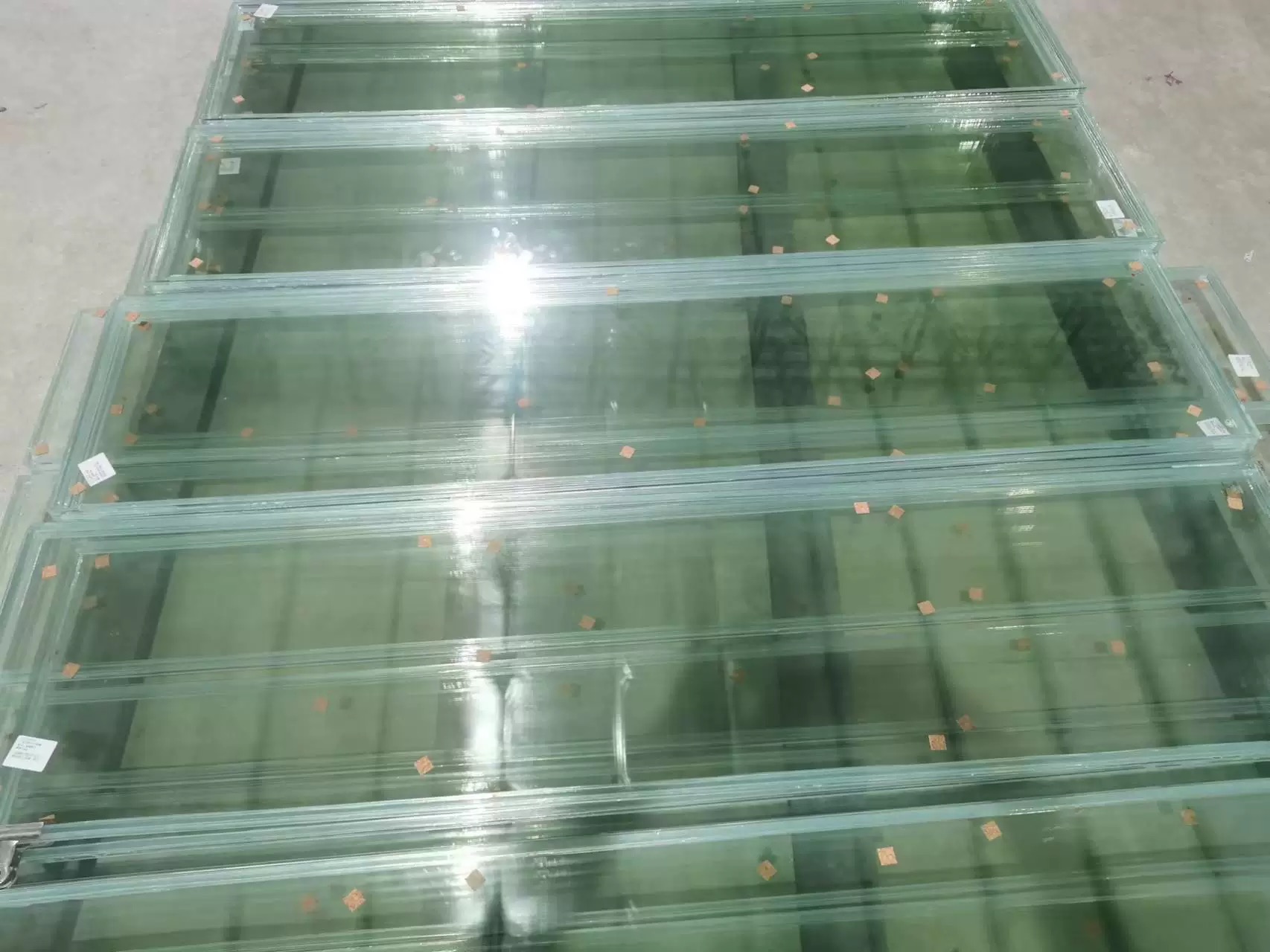 Fireproof grouted glass