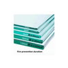 Single piece fireproof glass