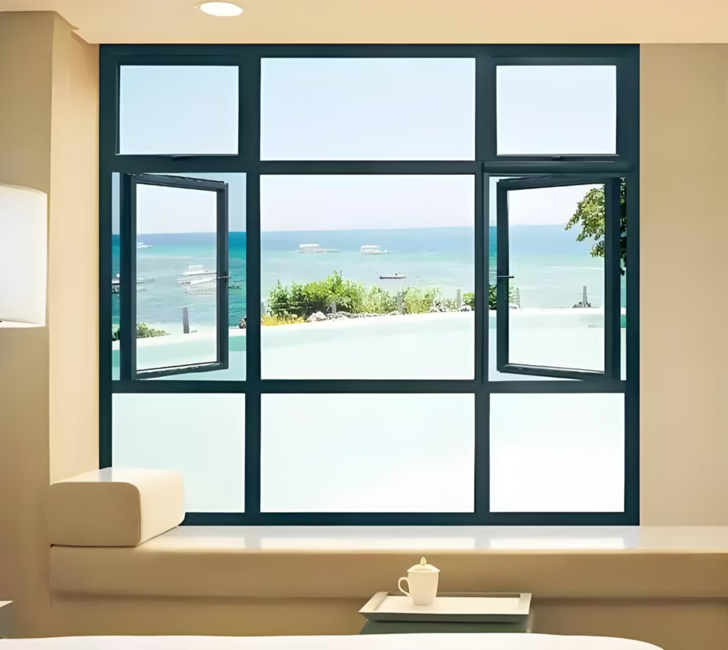 Steel fire-resistant windows for high-rise residential and commercial buildings