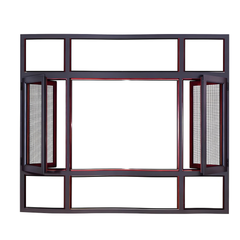 High Rise Residential and Commercial Buildings Exterior Aluminum Alloy Windows Safety and Thermal Insulation Fire-Resistant