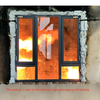 Fireproof tempered transparent glass insect proof ventilated flat opening bedroom aluminum alloy integrated screen window