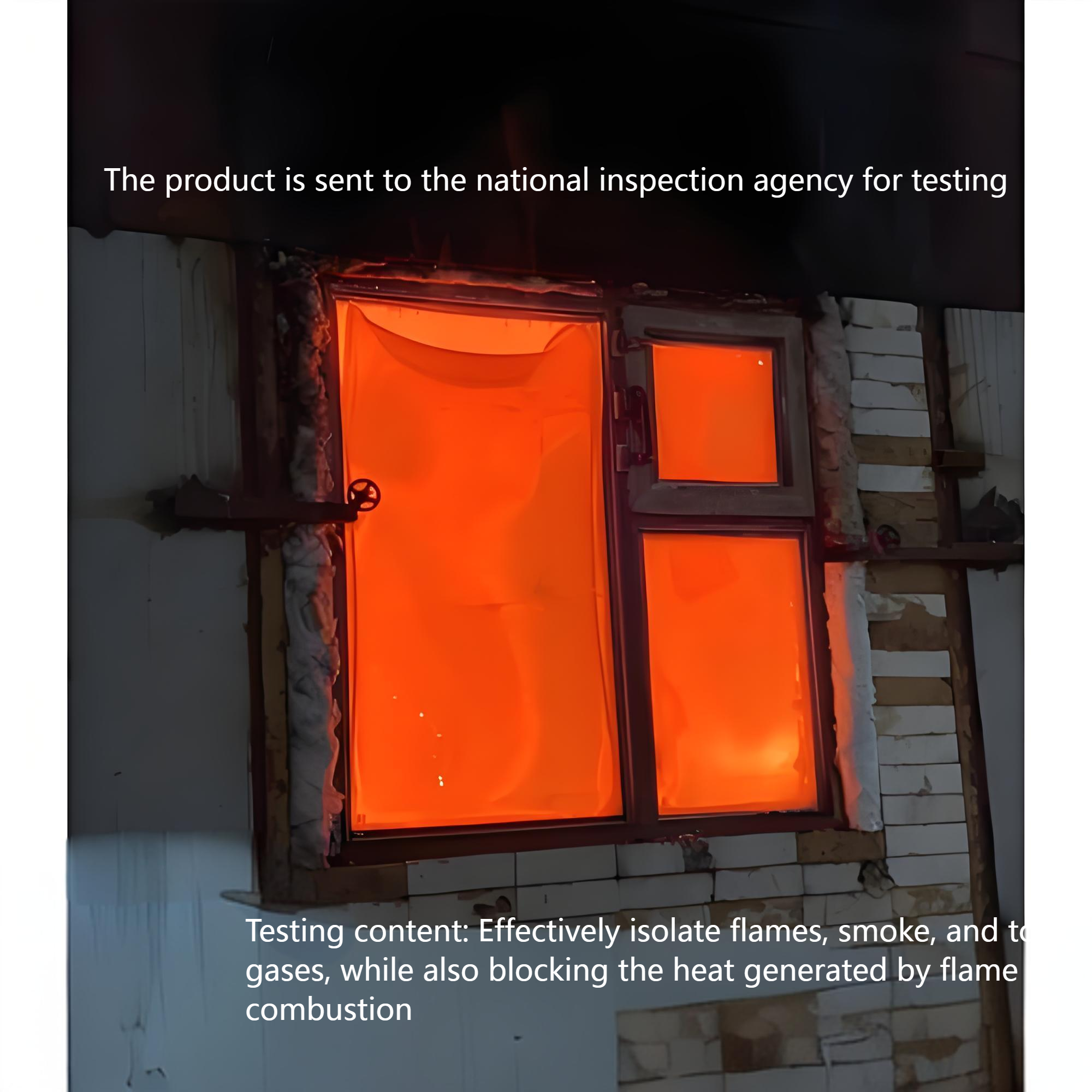 Escape PVC Fire Protection System Steel Flat Sliding Fire-resistant Glass Windows