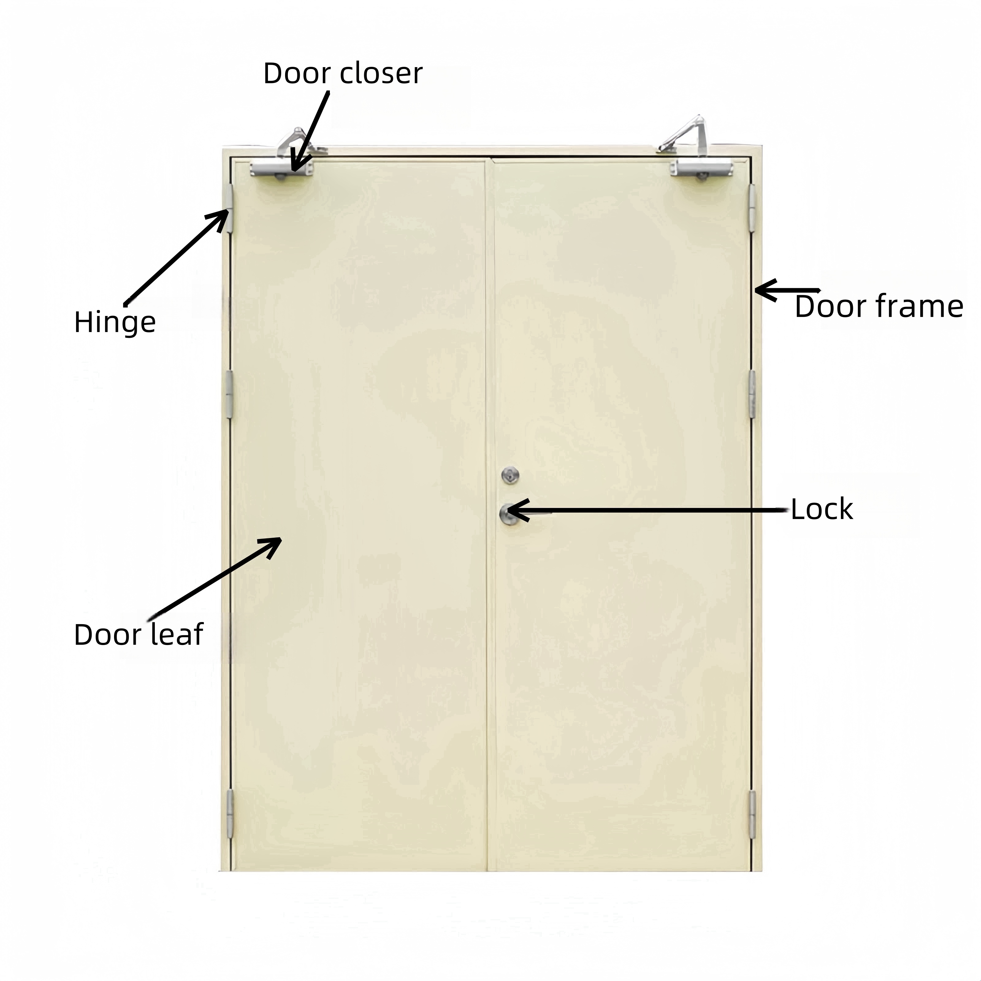 High Quality Wooden Fireproof Door