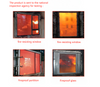 Insulated Toughened Fire-resistant Glass Aluminum Fire-resistant Window with Wire Clip Resistant To Hurricane Impact