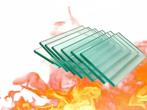 Single piece fireproof glass